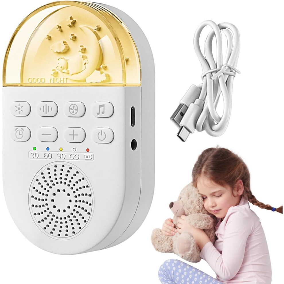 White Noise Machine, Noise Sleeping Machine with 24 Soothing Sounds, White Noise Machine for Toddler Sleeping, Travel Sound Machine for Kids Adults