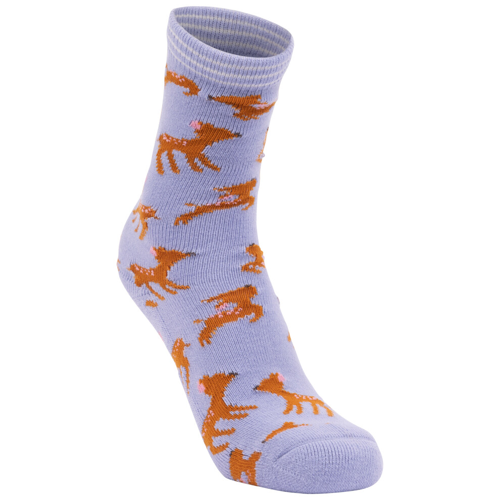 (9-12 Months, Cool Blue) Trespass Girls Casual Mid Length Socks Wildlife