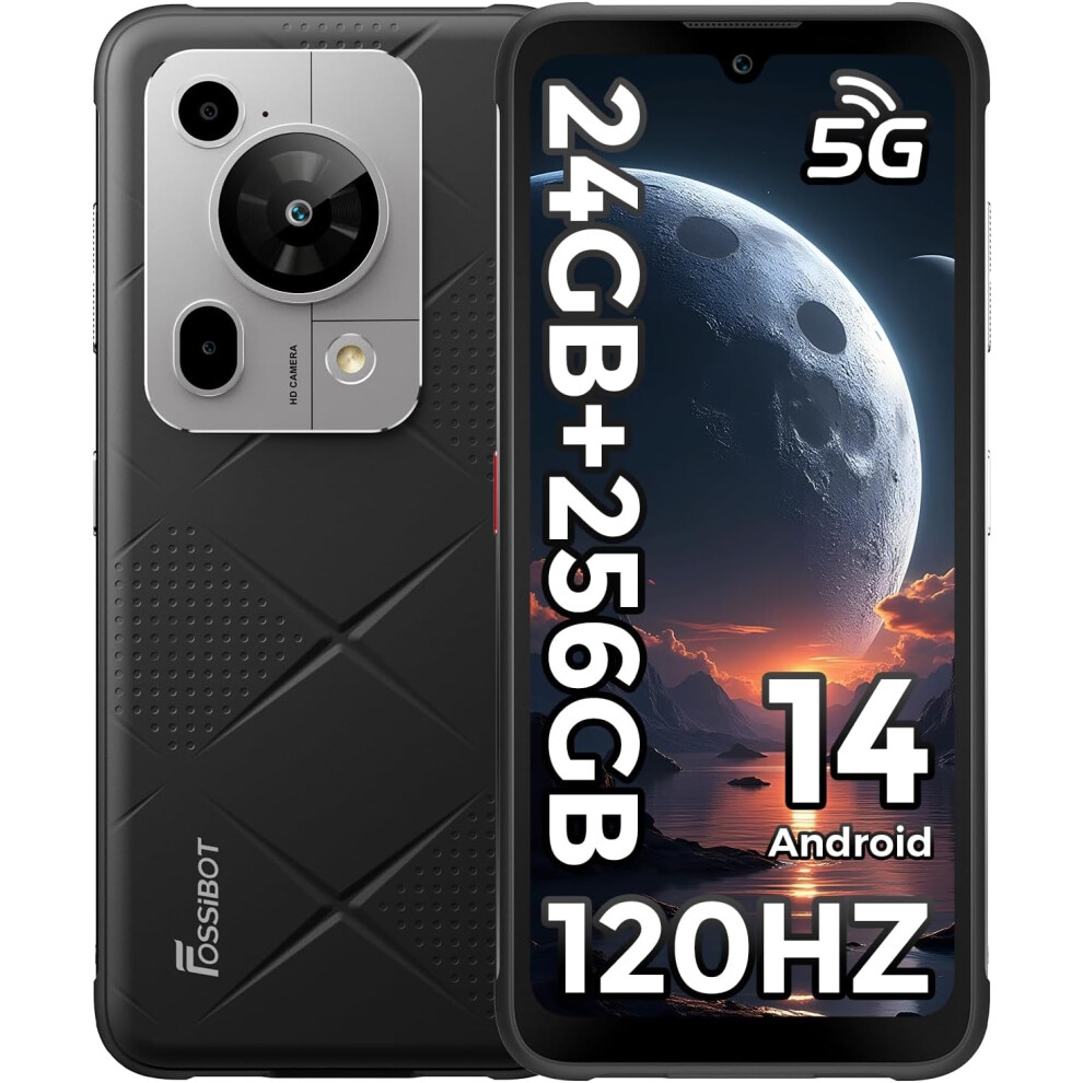 (black) FOSSiBOT F112 Pro Unbreakable Mobile Phone 12GB 256GB