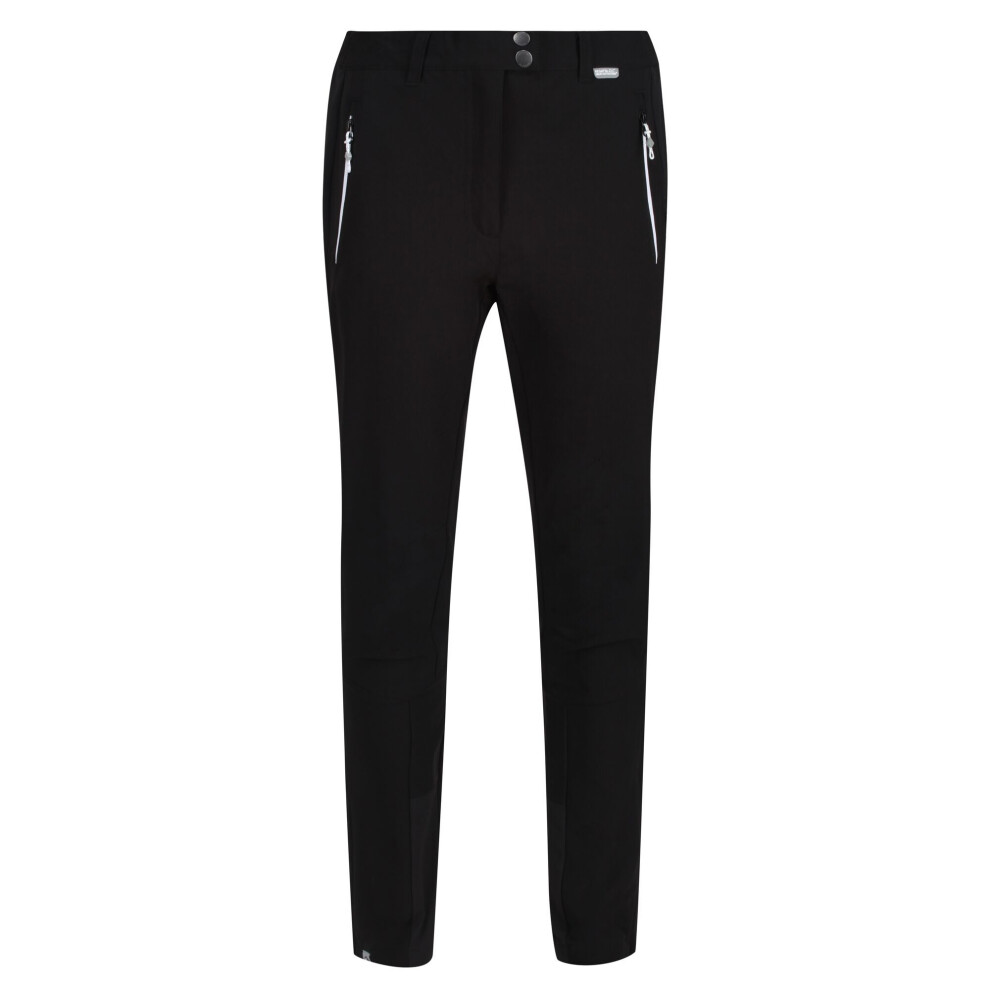 (18 UK R, Black) Regatta Womens/Ladies Mountain Hiking Trousers