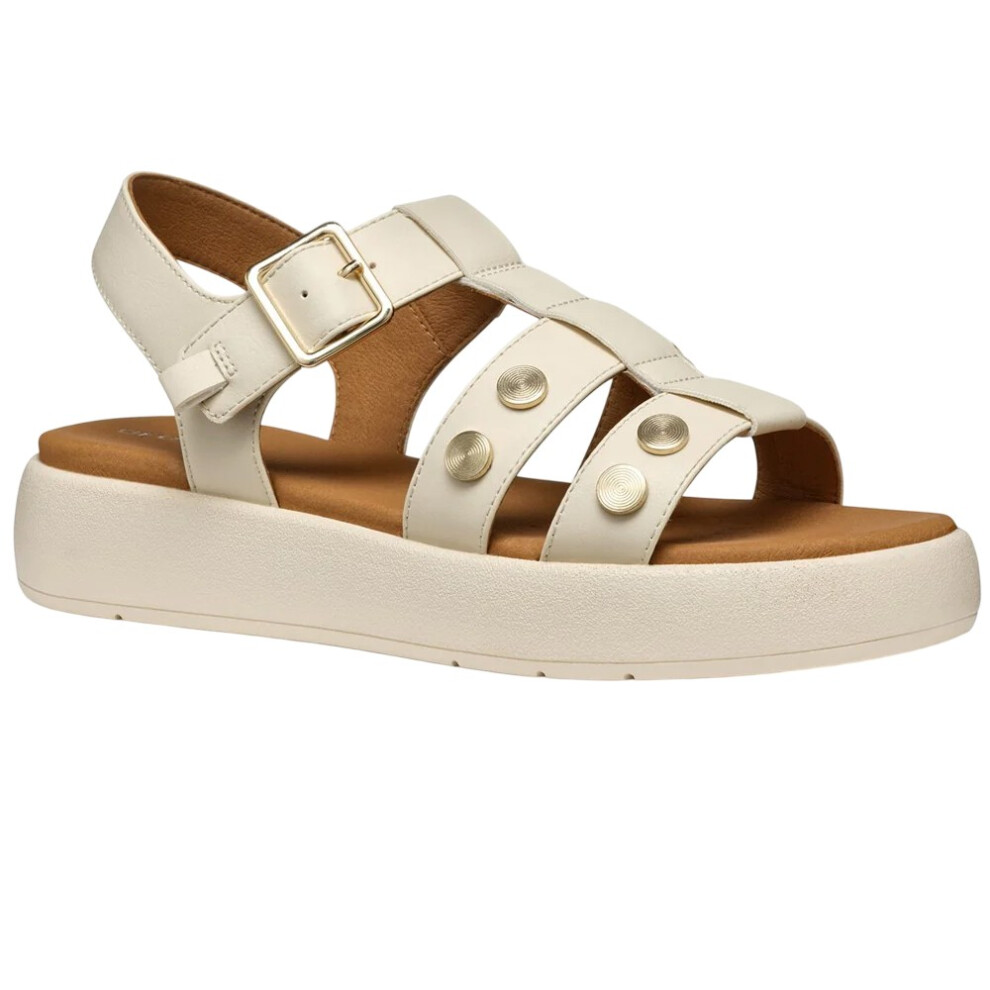 (3 UK, Papyrus) Geox Womens/Ladies D Camalei Sandals