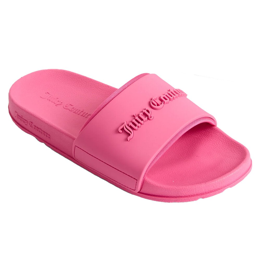 (8 UK, Pink Glow) Juicy Couture Womens/Ladies Embossed Sliders