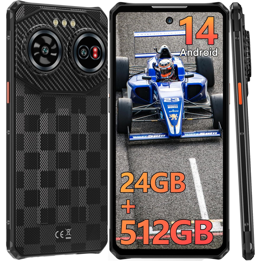 (black) IIIF150 Air 3 Unbreakable Android Smartphone 12GB 512GB/1TB