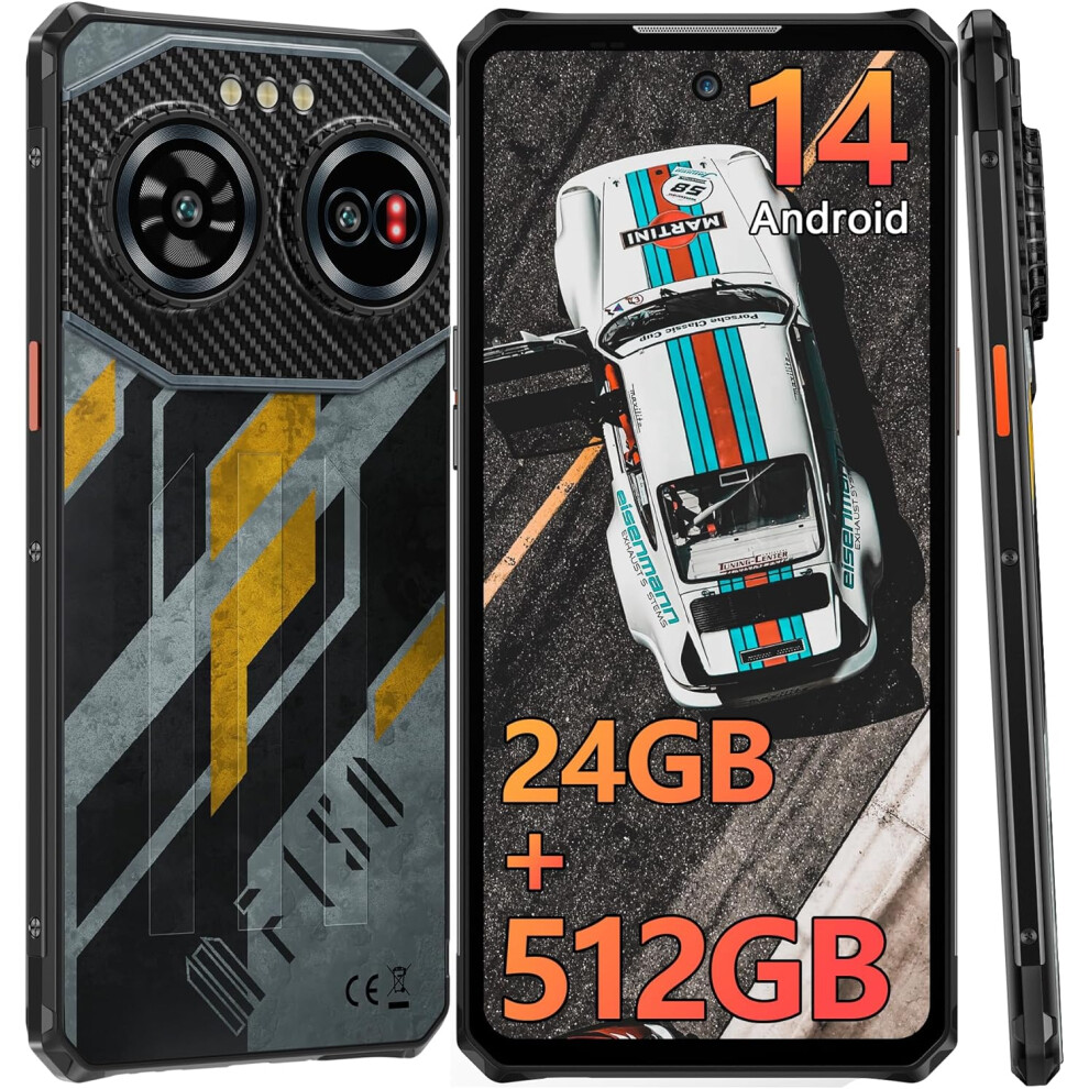 (Yellow) Iiif150 Air 3 Unbreakable Android Smartphone 12Gb 512Gb/1Tb Yellow 6942961581539