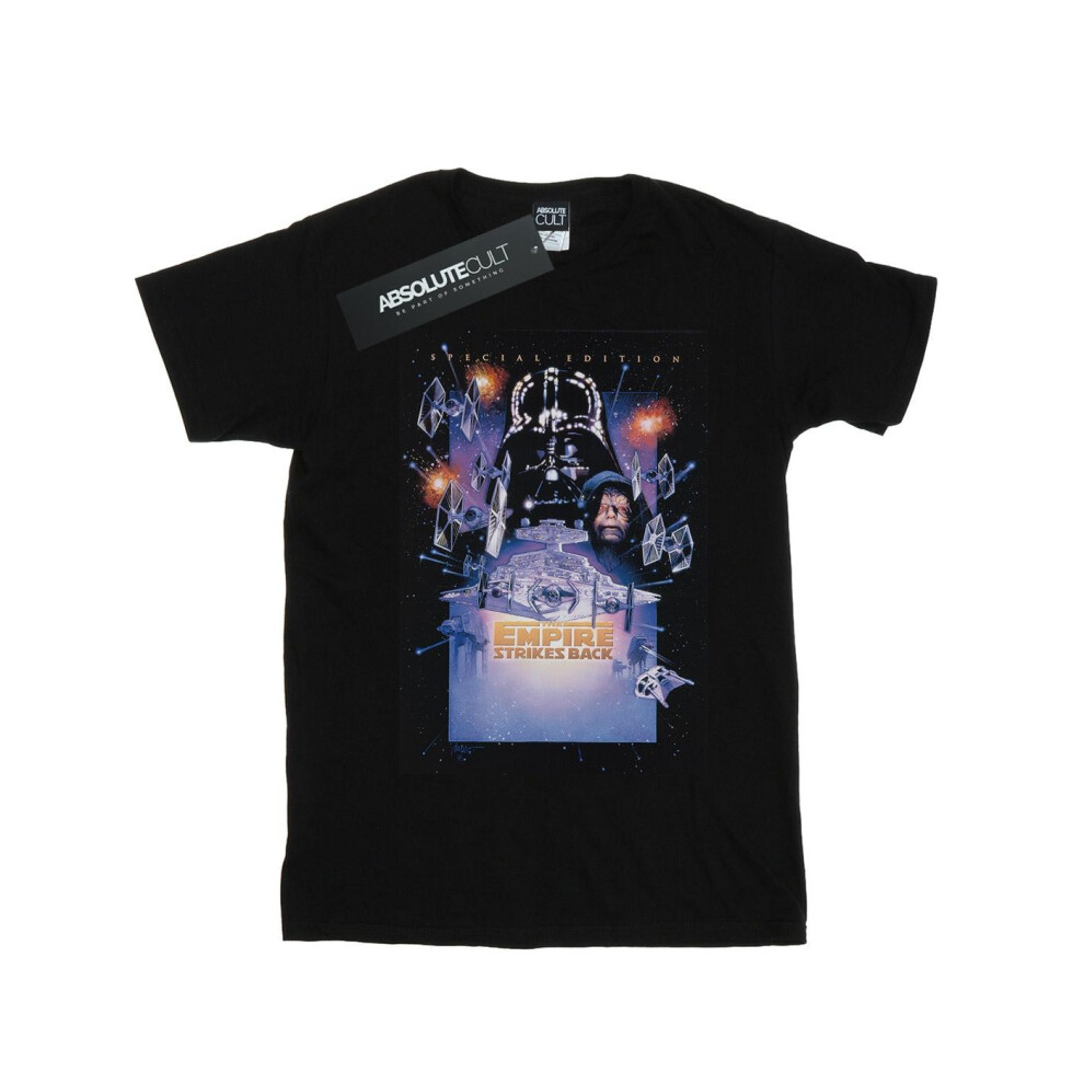 (3XL, Black) Star Wars Mens Episode V Movie Poster T-Shirt