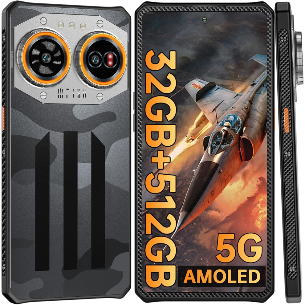 (Black) Iiif150 Air 2 Ultra 5G Unbreakable Portable Phone 16Gb 512Gb/2Tb Black 6942961581607
