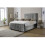 Snugg Furniture (Single Bed 3Ft, Silver) Lisbon Chenille Fabric Upholstered Bed 1