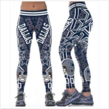 (M) Women Legging Dallas Cowboys No00 Printed High Waist Wide S4xl 541 Belt