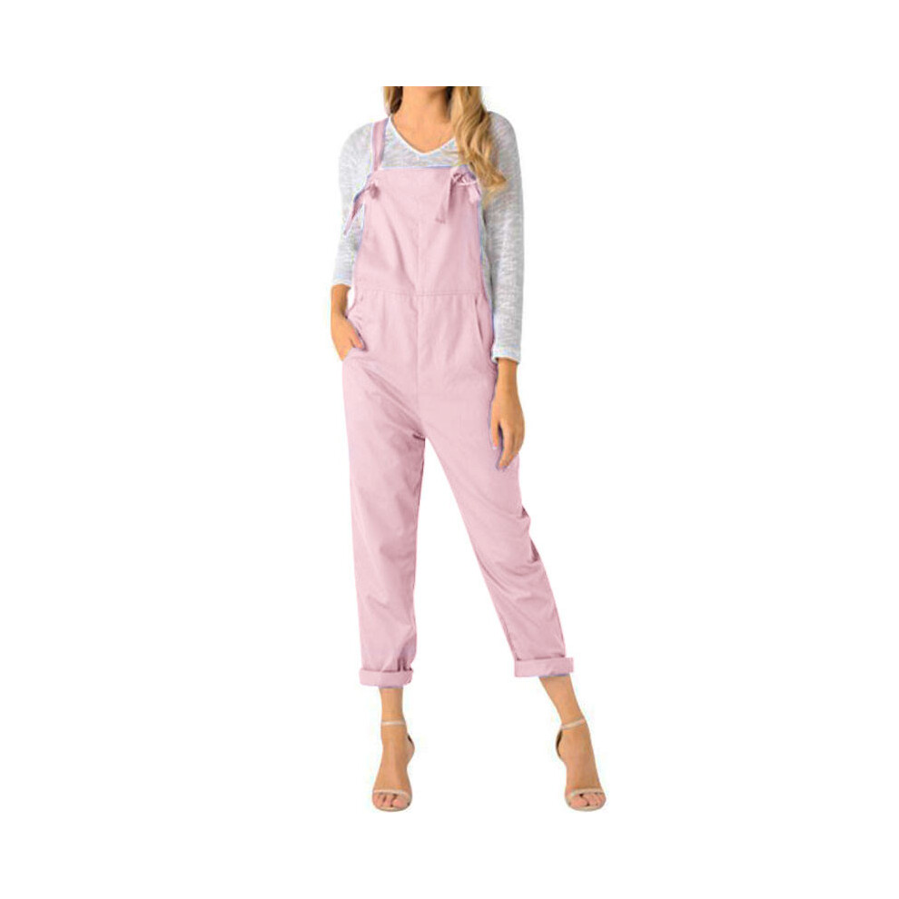 (Pink, XL) Piece Women One Overalls Loose Casual Trousers Multicolour Material Polyester-image-OPC-PH5K6B5-NEW