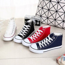 (WomenBlack, US 7/UK 6) Femme Chaussure Homme Classique Tennis Trainer Casual Plat Shoes Sneakers Jeans