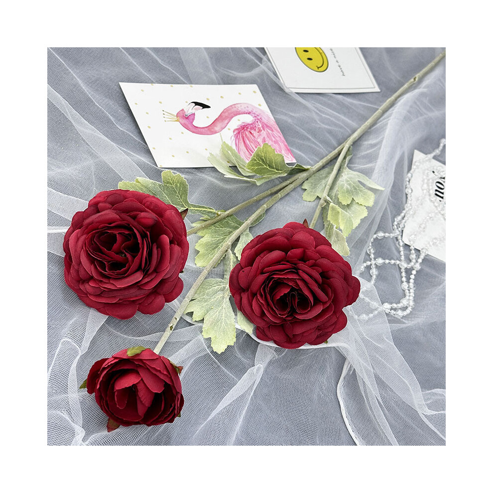 (Red) Flower Peony Artificial Wedding Hotel Restaurant Photography Props Decoration-image-OPC-PH5KBMP-NEW