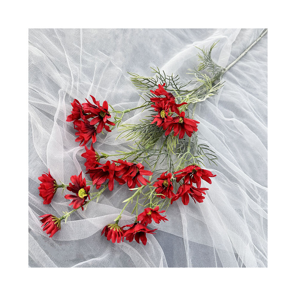 (Red) Flower Chrysanthemum Artificial Wedding Hotel Restaurant Decoration Desktop-image-OPC-PH5KC6N-NEW