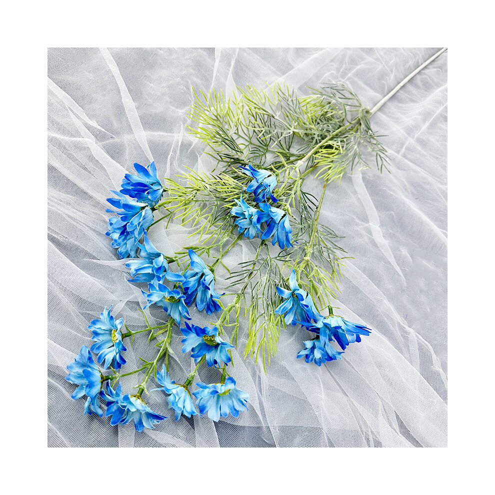 (Blue) Flower Chrysanthemum Artificial Wedding Hotel Restaurant Decoration Desktop-image-OPC-PH5KC6R-NEW