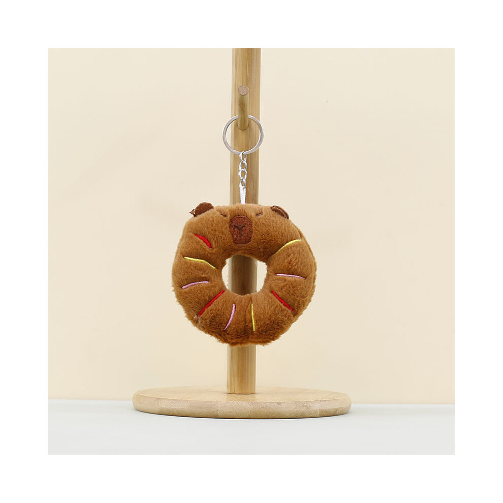 (Donut) Plush Soft Capybara Keychain With Sandwich And Donut Shapes Gift Giving For-image-OPC-PH5KF72-NEW