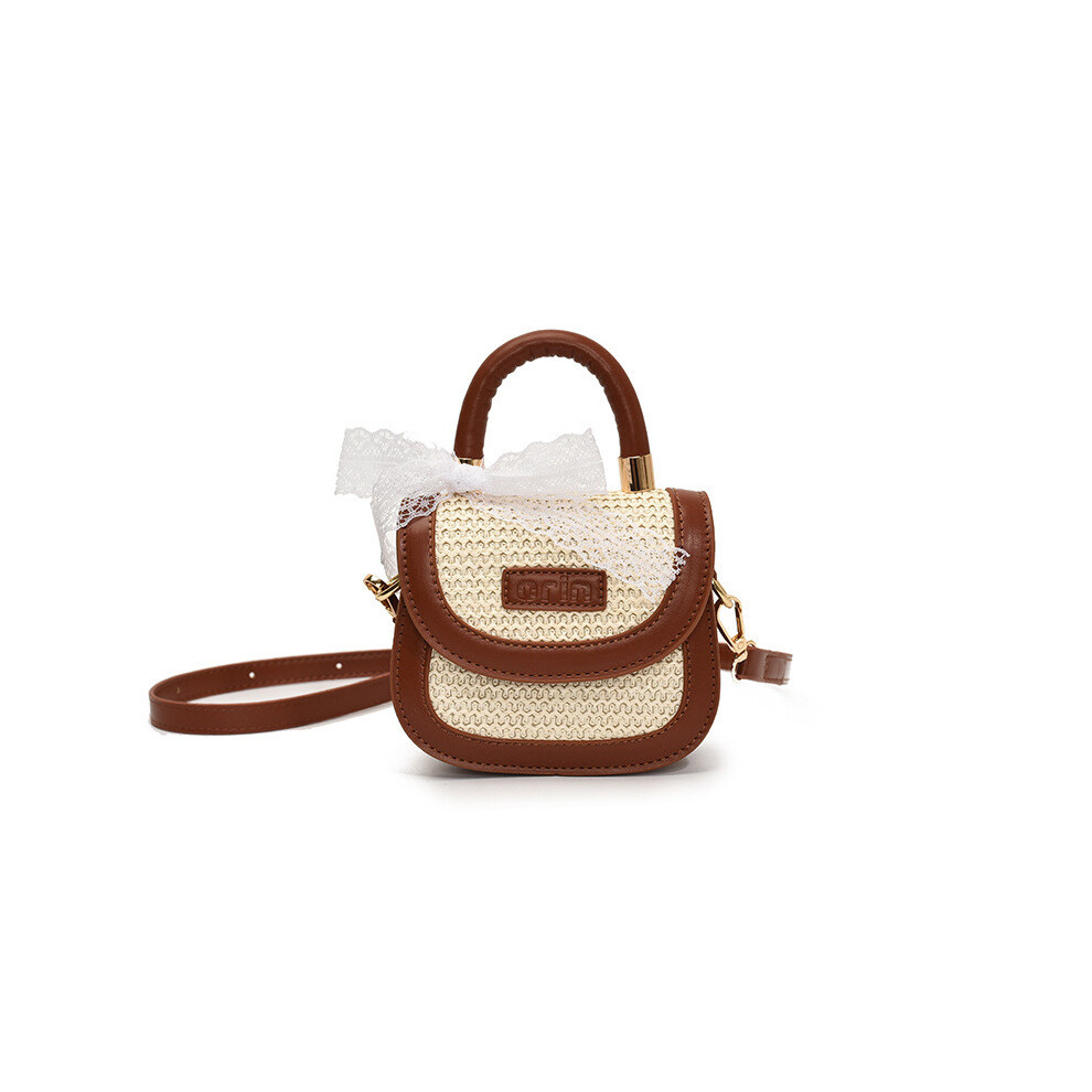 (Brown) Princess Handbag Knitted Kids Shoulder Bag With Neutral Easy Colors Matching-image-OPC-PH5KK2X-NEW