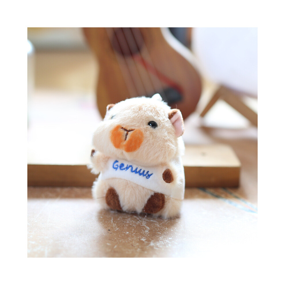 (Hoodie) Plush Guinea Pig Stuffed Keychain Backpack Decor Short Plush Toy Kids Gift For