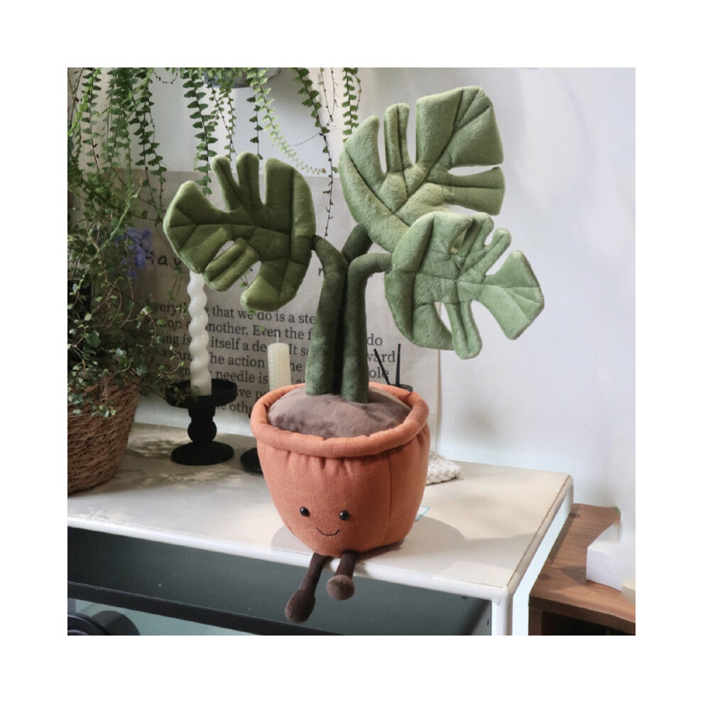 Plush Style Natural Potted Plant Dustproof Short Velvet Room Living For-image-OPC-PH5KWDJ-NEW