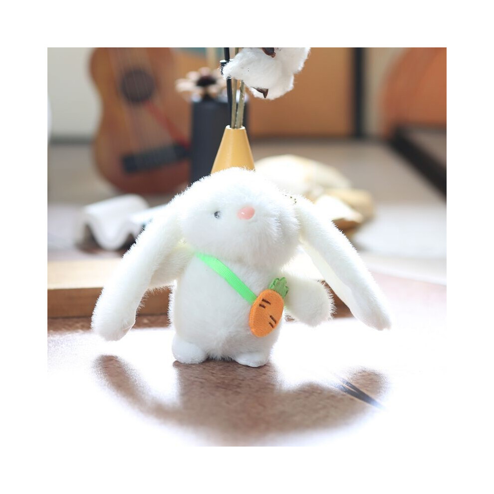 (StyleC) Plush Keychain Rabbit Backpack Charm Toy With Scarf Stuffed Gift For Kids-image-OPC-PH5KXG5-NEW