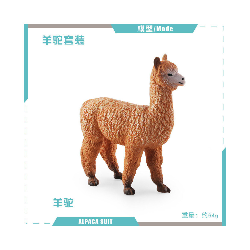 (Alpaca 64g) Colorful And Soft Pvc Alpaca Model Delightful Tabletop Decor For Themed Animal Rooms-image-OPC-PH5M76Y-NEW