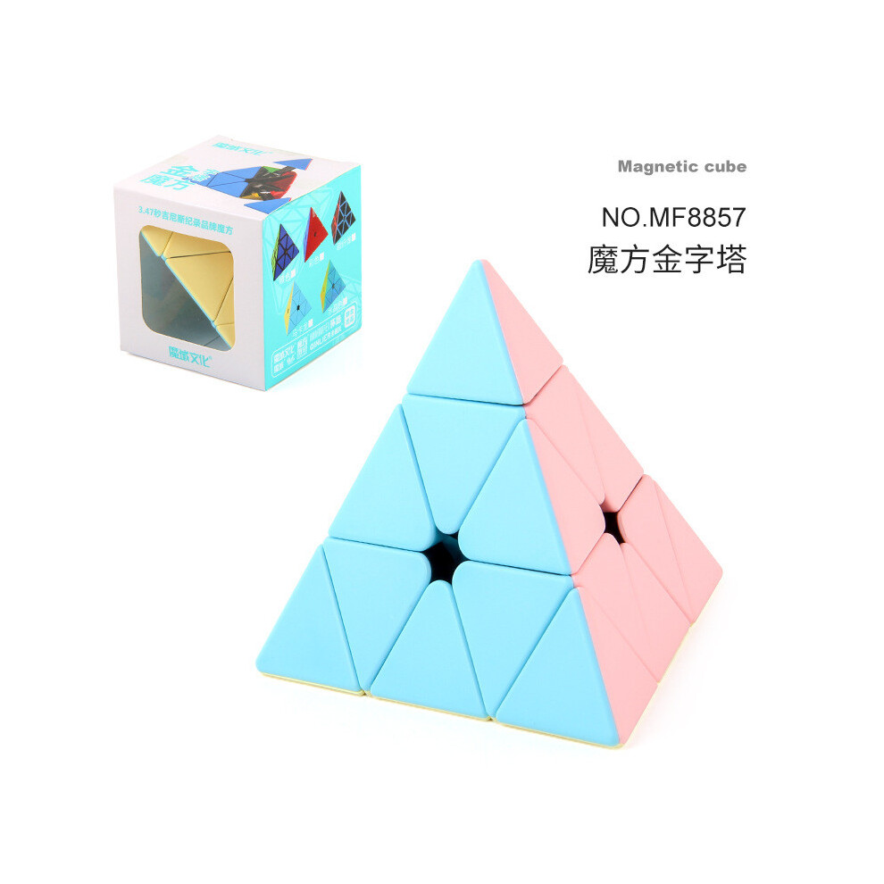 (MF8857 Pyramid) Durable Colorful And Pyramid Magic Cube Toy Offering Engaging For Challenges Everyone-image-OPC-PH5M9HP-NEW