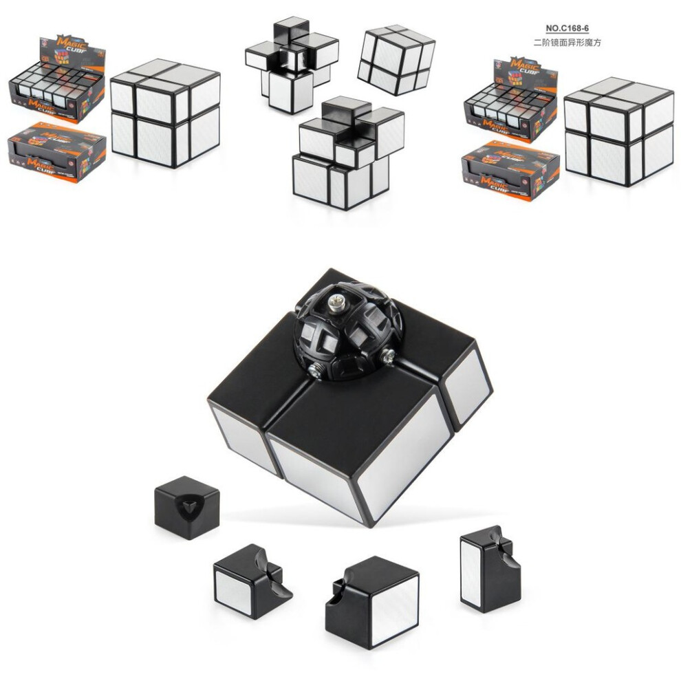 Mirror Silver Innovative 2x2 Cube Collection With Smooth Rotation For Lovers Puzzle-image-OPC-PH5M9YP-NEW