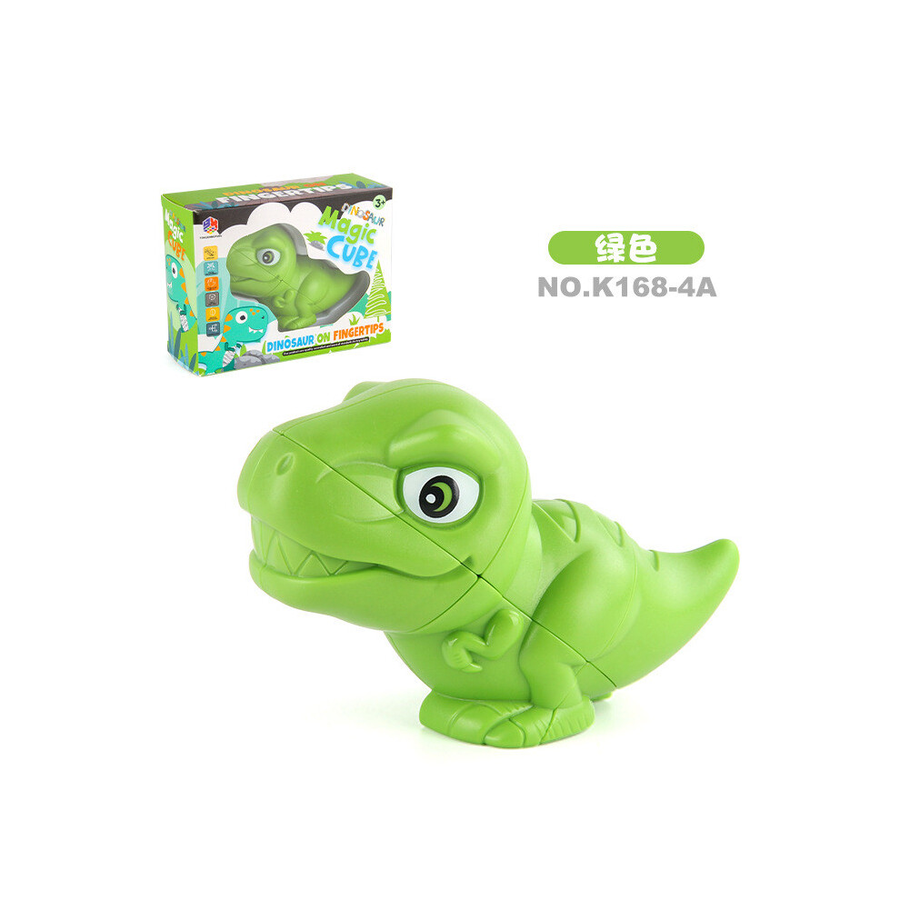 (Green) Shaped Unique Dinosaur Puzzle Cube For Kids With Engaging Colors And Durable Construction Abs-image-OPC-PH5MCGP-NEW