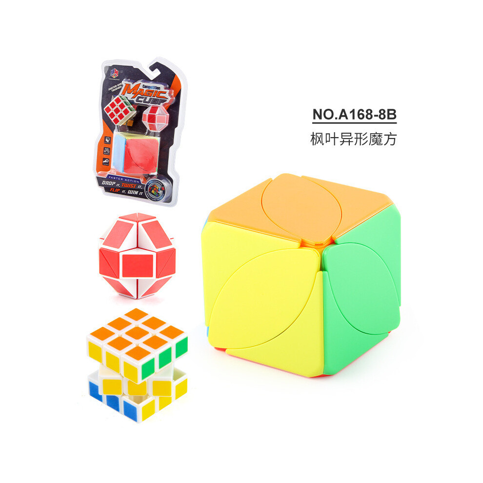 (StyleC) Premium Maple Quality Leaf Puzzle Cube Smoothly Rotating Educational Toy Ages All For-image-OPC-PH5MCMS-NEW