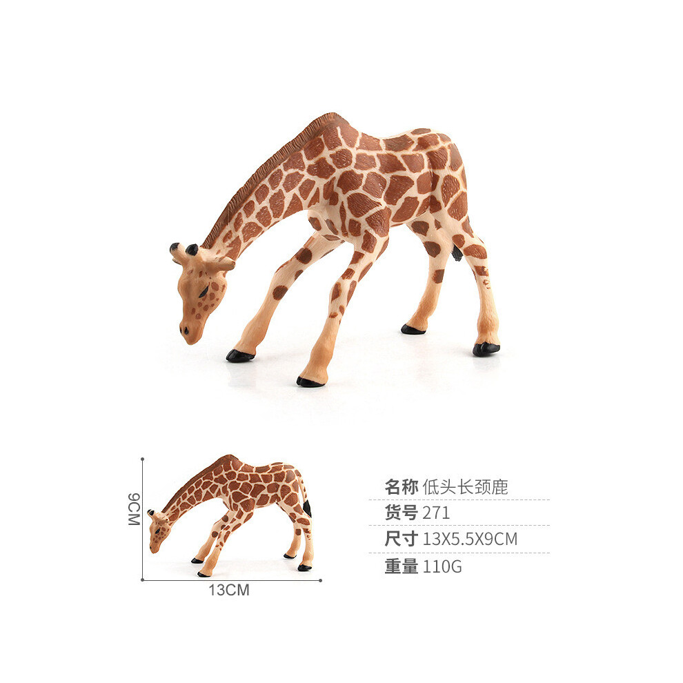 (Low Giraffe 110g) Crafted Pvc Beautifully Giraffe Models Displaying Realistic Features For Home Decor Office And-image-OPC-PH5MFC7-NEW
