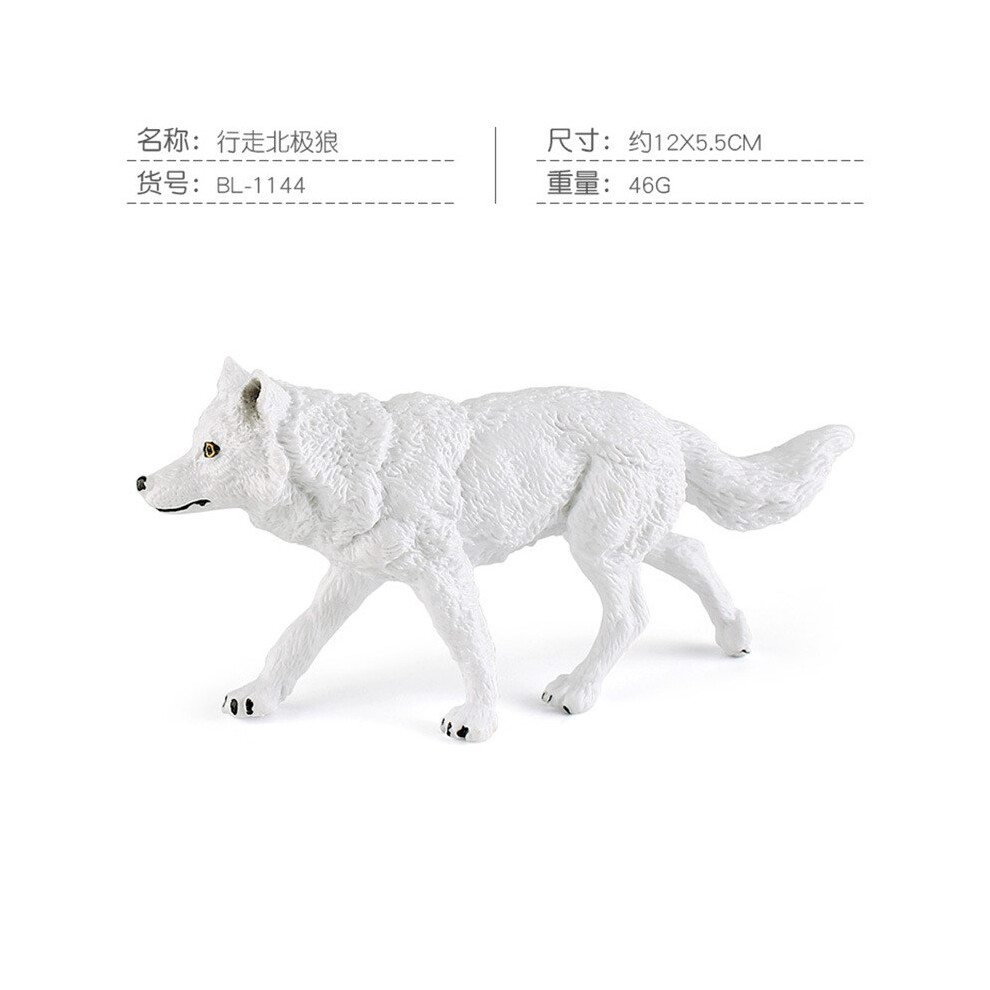 (BL1144 Walking Arctic Wolf) Charming Static Arctic Wolf Models Including Howling And Walking Decor For Designs-image-OPC-PH5MGT6-NEW