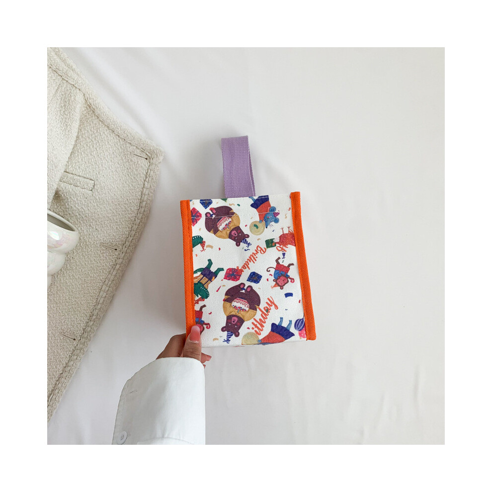 (StyleC) Chic Rabbit Urban Print Nylon Handbag Stylish Small Summer For Women Tote-image-OPC-PH5MRFP-NEW