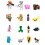 16pcs Theme Minecraft Building Blocks Assembled Cake Decoration Plugin Ins Party 5