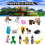 16pcs Theme Minecraft Building Blocks Assembled Cake Decoration Plugin Ins Party 3
