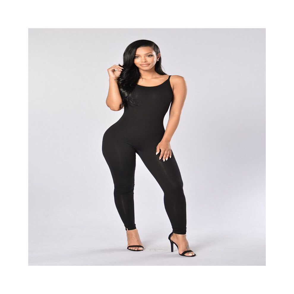 (Black, S) Jumpsuit Romper Women Bodycon Playsuit Clubwear Long Party Pants Trousers-image-OPC-PH5MX22-NEW