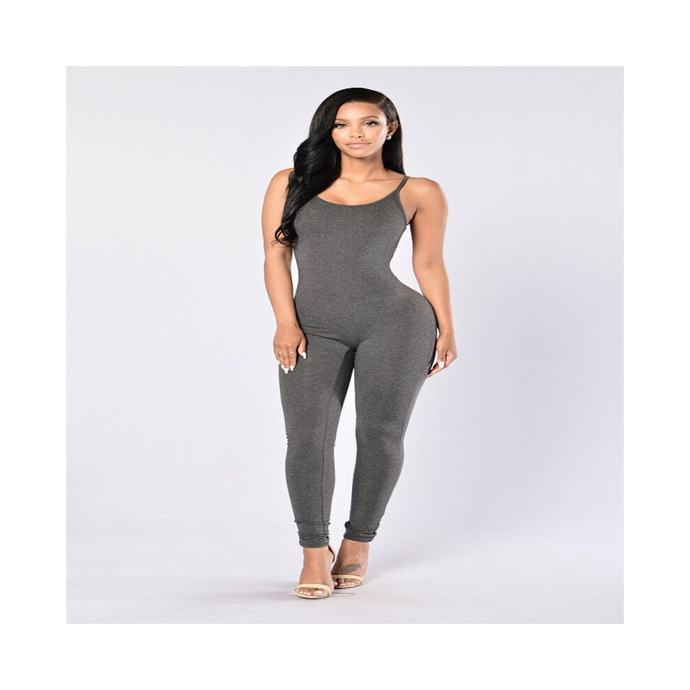 (DarkGray, XL) Jumpsuit Romper Women Bodycon Playsuit Clubwear Long Party Pants Trousers-image-OPC-PH5MX2M-NEW