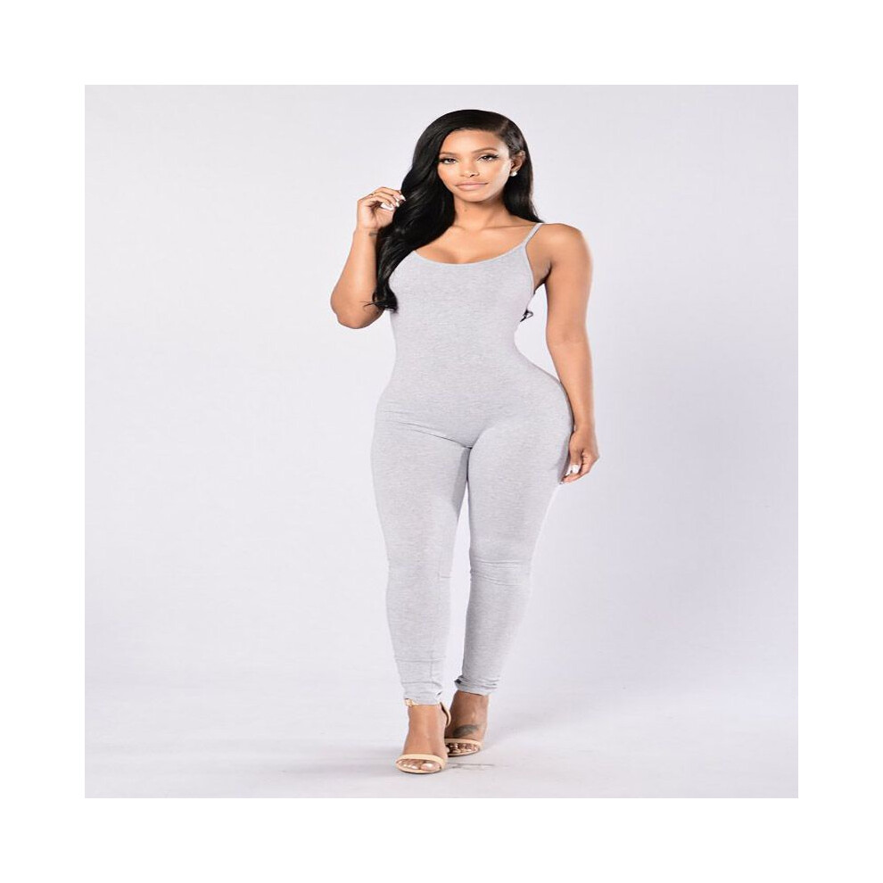 (LightGray, XL) Women Jumpsuit Romper Bodycon Playsuit Clubwear Long Pants Trousers Party-image-OPC-PH5MXFW-NEW