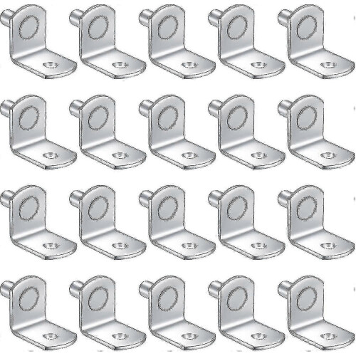 L Shape Shelf Racks Support Post 20 Pieces Metal L Shape Shelf Support Pegs, 5mm Bracket Bracket ...