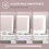 Homcom HOMCOM Vanity Mirror with Lights, 10X Magnifying, USB Charging Port, White 6
