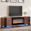 Living And Home Recessed Electric Fireplace TV Stand with Remote Control 1