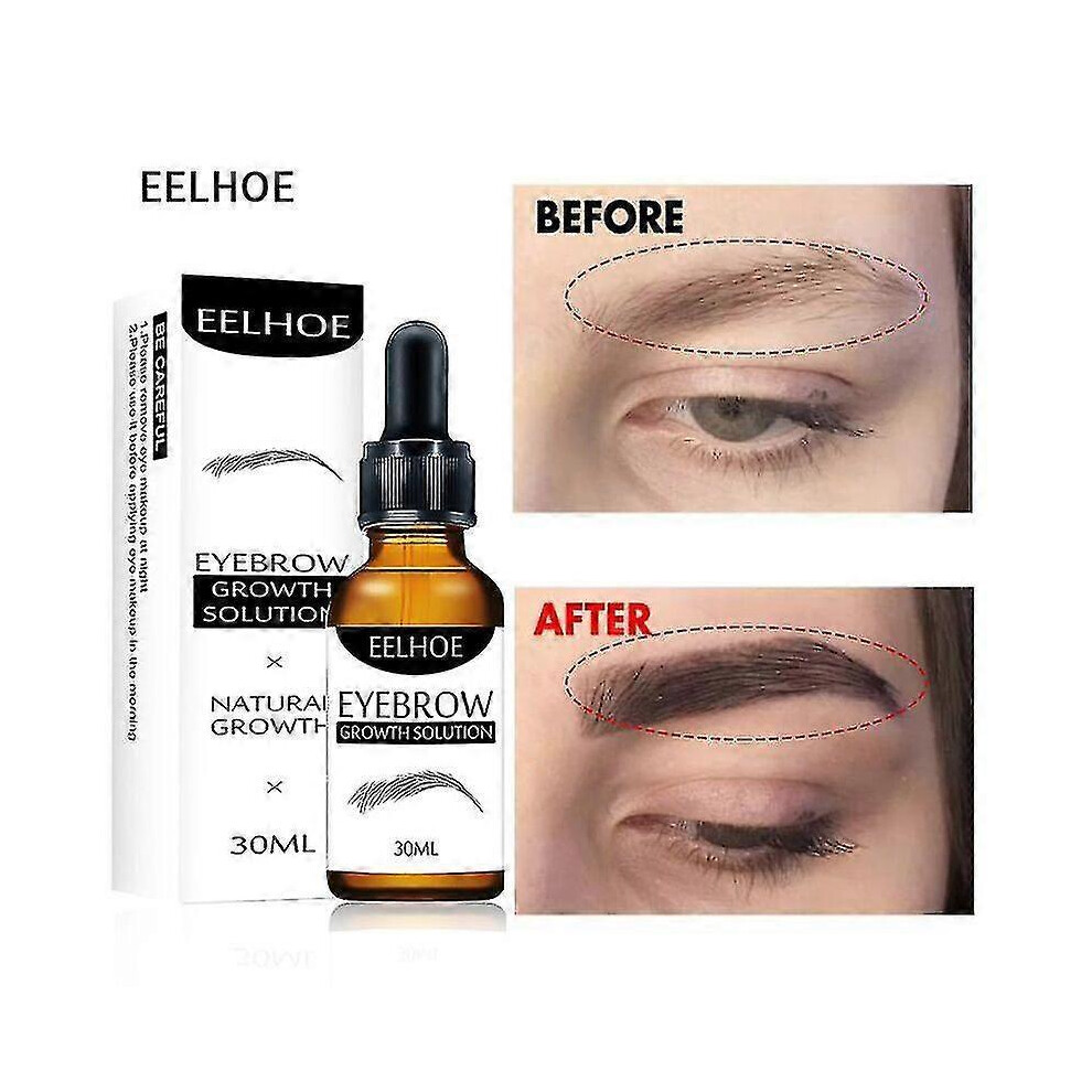 Natural Eyelash Eyebrow Growth Serum Fast Grow Eyelash Eyebrows Essential Oil Eyebrow Growing Thick Care 30ml