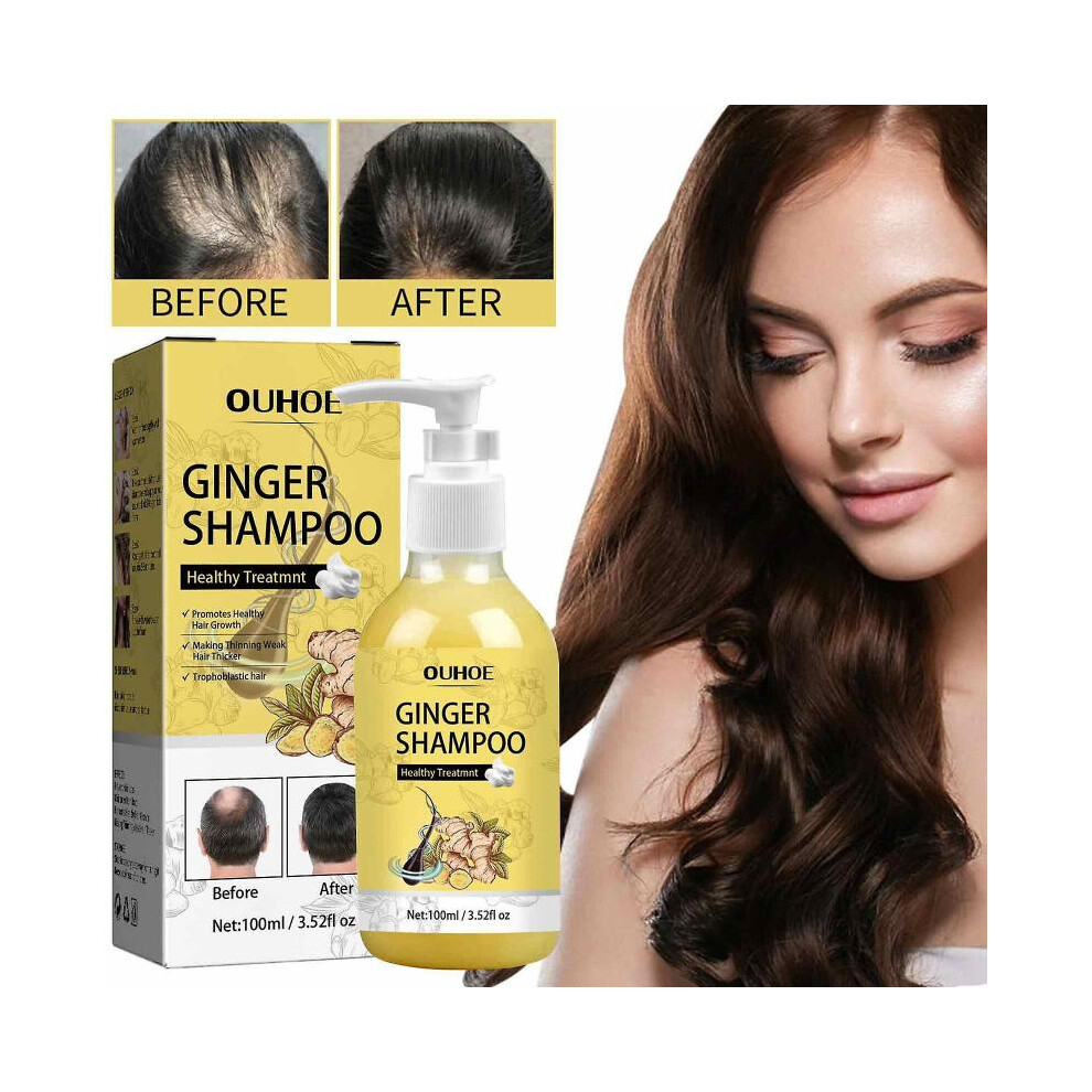 100ml Ginger Scalp Care Shampoo Hair Growth Anti Loss Scalp Care