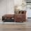 (Brown) YODOLLA 3-in-1 Sofa Bed Double Sleeper Chair Bed 9