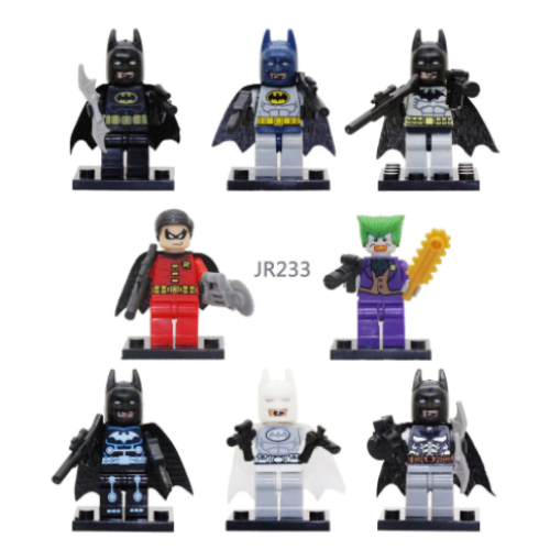 8Pcs Super Heroes Batman Mini Figures Dc Set Fit Lego