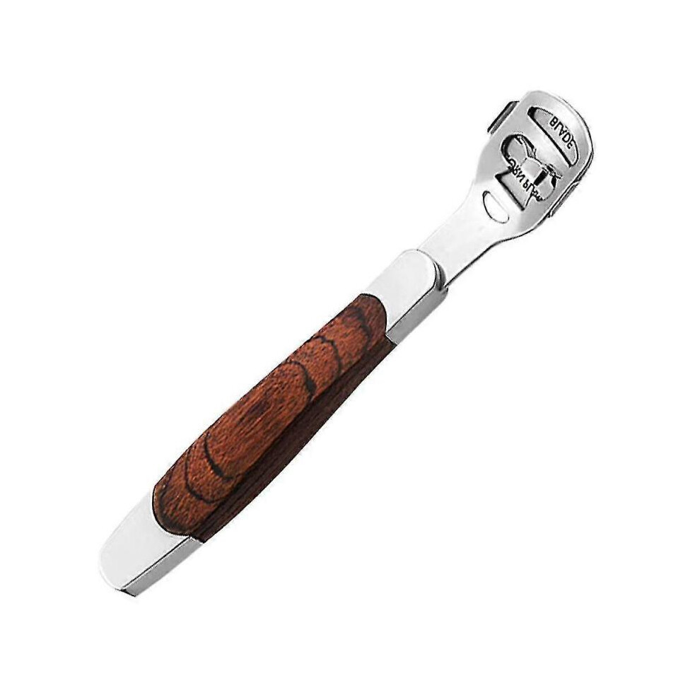 Foot Rasp & Wood Handle Callus Shaver , Pedicure Foot File Kit, Heel Scraper for Feet