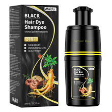 MEIDU Black Hair Dye Shampoo for Men & Women 350mL | 3 in 1 Natural Hair Color Shampoo, Gray Hair Coverage, Herbal Formula, Long-Lasting Color
