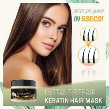 Shiny Hair! Instant Keratin Hair Repair Mask Deep Repair Hair Softening