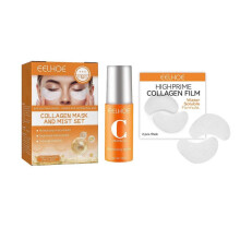 Highprime Collagen Film with Spray, Highprime Collagen Film Mask for Cheek, Eye, Anti-wrinkle And Anti-ageing