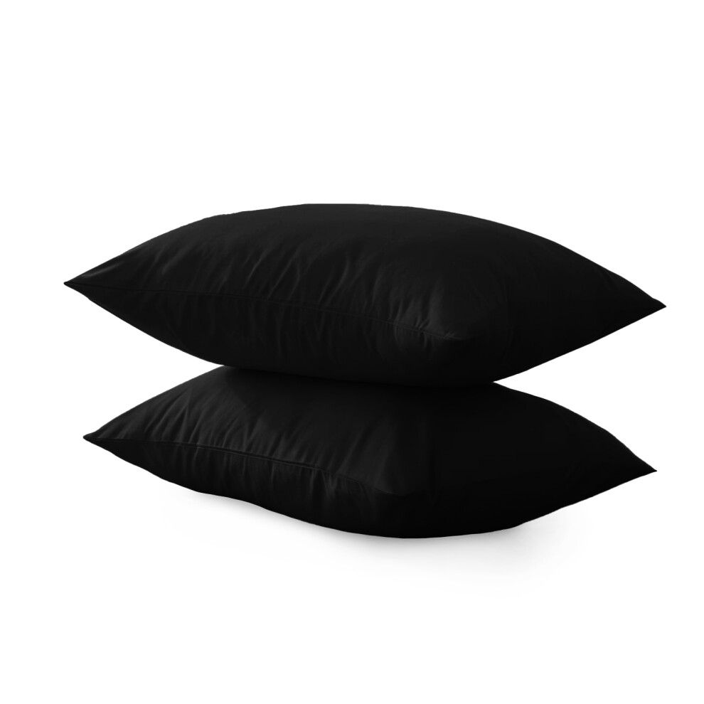 Imperial Rooms (Black, Standard Pillow Cover) 4 Piece Duvet Covers Bedding Set Fitted Bed Sheets