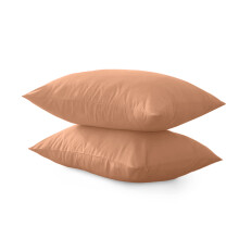 (Peach, Standard Pillow Cover) 4 Piece Duvet Covers Bedding Set Fitted Bed Sheets