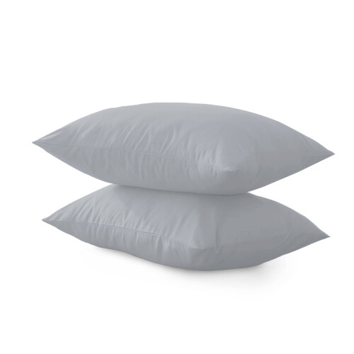Imperial Rooms (Silver, Standard Pillow Cover) 4 Piece Duvet Covers Bedding Set Fitted Bed Sheets