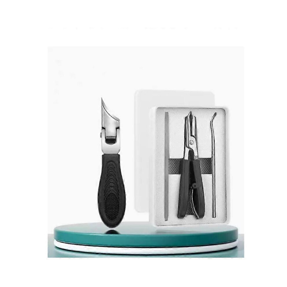 Black (1 Set, ) Eagle Beak Beveled Nail Clippers,Super Sharp Oblique Nail Clippers